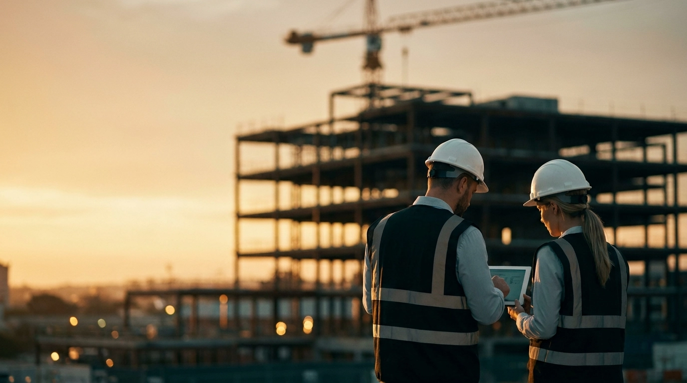 Commercial construction site